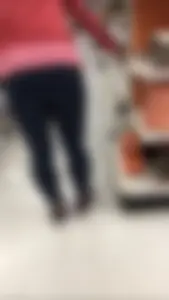 Fit milf with a nice ass and slight vpl in leggings at Target