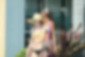 Sexy Florida beach bikini girls, some topless