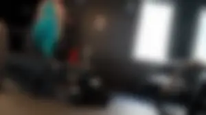 Gym Girl Bending Over in Blue Leggings (OC and GIFS)