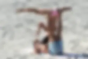 San Diego beach various sexy girls in bikinis