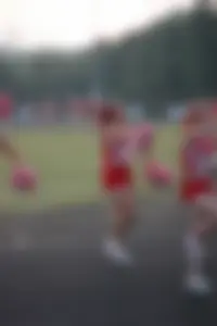 Candid cheerleaders