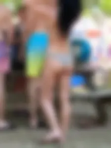 Amazing Candid Girl in a Swimsuit City Park Creepshots, Sexy Little Butt, Nice Legs And Tummy