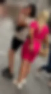 I’ve never seen a VPL like this - Pink Spandex Shorts