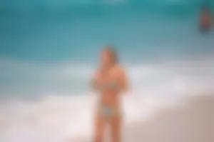 Various sexy candid girls in bikinis at the beach