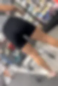 Yoga pose milf in leggings