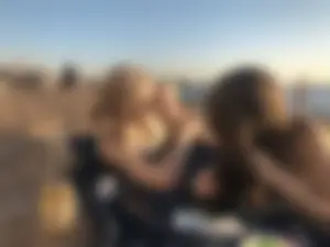 Hot Candid Girls In Swimsuits Lying on a Beach Together