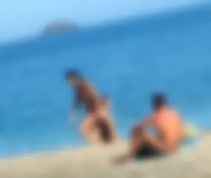Nude beach and topless girls