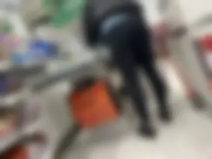 Ass in Tight Pants at the Supermarket