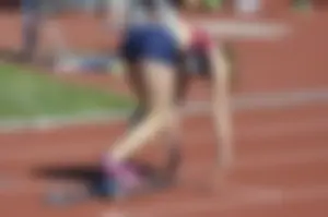 Candid track and field girls