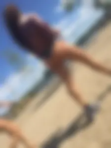 Cheeky girl and her friend at the beach (OC, First Post, Hope you guys like it)