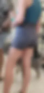 Milf in biker shorts