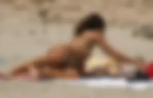 Nude beach and topless girls