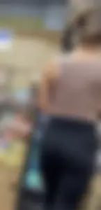 Sexy petite college girl with fit body in leggings