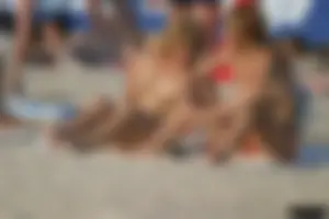 Beach voyeur girls in bikinis, thongs and topless