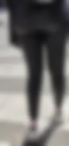 Shiny Tight Leggings  close up ass