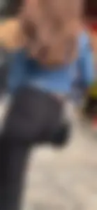 Amazing black flare pants teen small waist big booty
