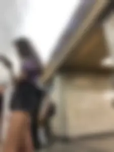 Perfect Long Candid Skinny Legs And Butt in Grey Jean Mini Shorts Closeups - Huge Subway Creepshots Gallery