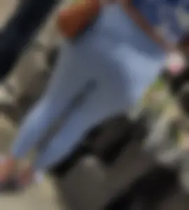 Light blue leggings and matching sandals