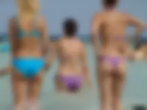 Sexy beach and bikini girls