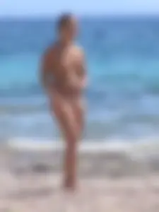 Nude beach and topless girls