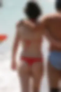 Beach voyeur girls in bikinis, thongs and topless
