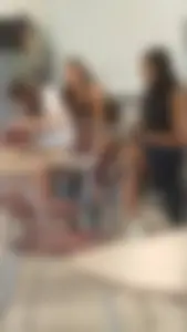 Tall Skinny College Girl With Long Slim Let’s Sitting at the Desk in a Classroom Creepshots Collection