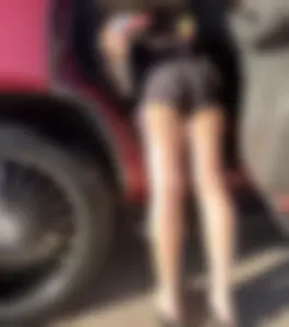 Pawg cheeks hanging out in black romper