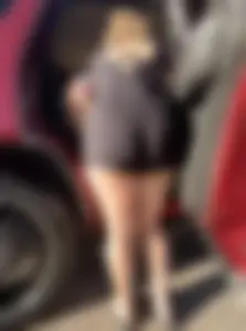 Pawg cheeks hanging out in black romper