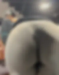 Tight Grey Gym Shorts (Crazy Vpl and Bends Over)