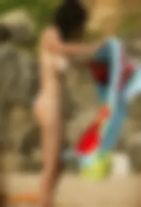 Nude beach and topless girls