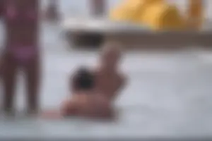 Girls on a nude beach in Bibione, Italy