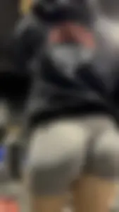 Tight Grey Gym Shorts (Crazy Vpl and Bends Over)