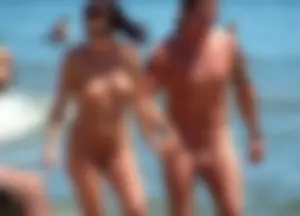 Nude beach and topless girls