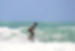 Candid surfers in bikinis