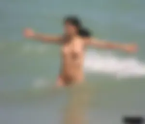 A bunch of sexy beach voyeur babes in bikinis, thongs and topless