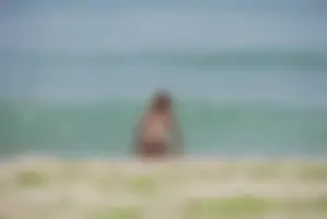 Sexy mature nude beach milf showing it all