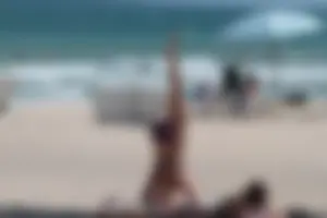 Big collection of various sexy girls on a beach in bikinis