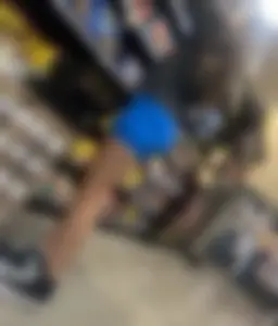 Blue legging shorts
