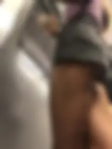 Perfect Long Candid Skinny Legs And Butt in Grey Jean Mini Shorts Closeups - Huge Subway Creepshots Gallery