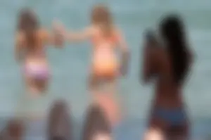 Candid beach and bikini babes