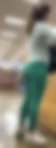 Thick milf pawg in bright yoga pants at TJ