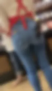 Cute girl in skinny jeans