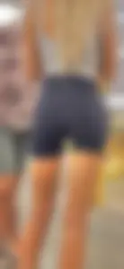 Amazing skinny blonde with thigh gap