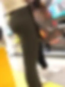 Tight, fit asses at LEGO Store