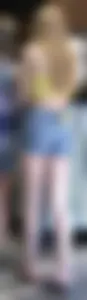 Jean shorts at the bbq restaurant