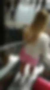 Sexy Blonde PAWG in shopping centre (OC)
