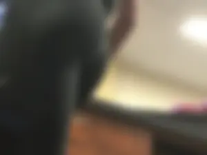 Sexy gym coworker with a sexy ass in leggings