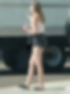 Fastshooter Post 11 - College girl In cheeky shorts / Nice legs