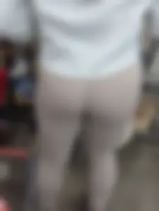 Nerdy ebony in lavender leggings