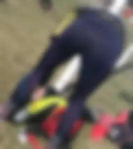 Candid Girl in Tights Bending Over With Spread Legs Creepshots